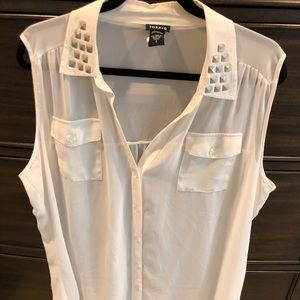 Semi sheet torrid studded tank top